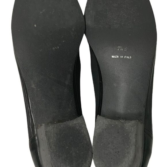 AMALFI by Rangoni Black Low Heel Leather and Elastic Comfort Loafers Sz 7.5 - Picture 5 of 6